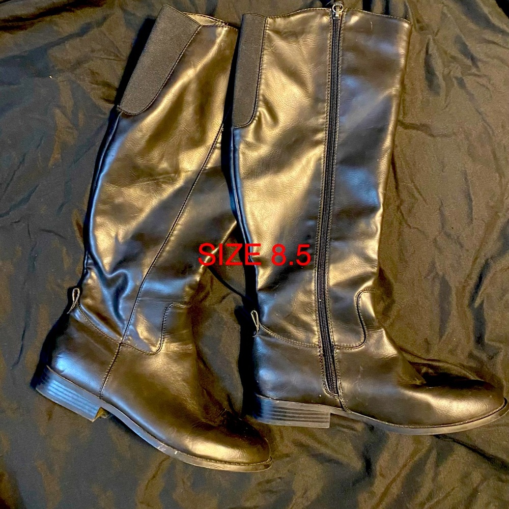 Tall black boots